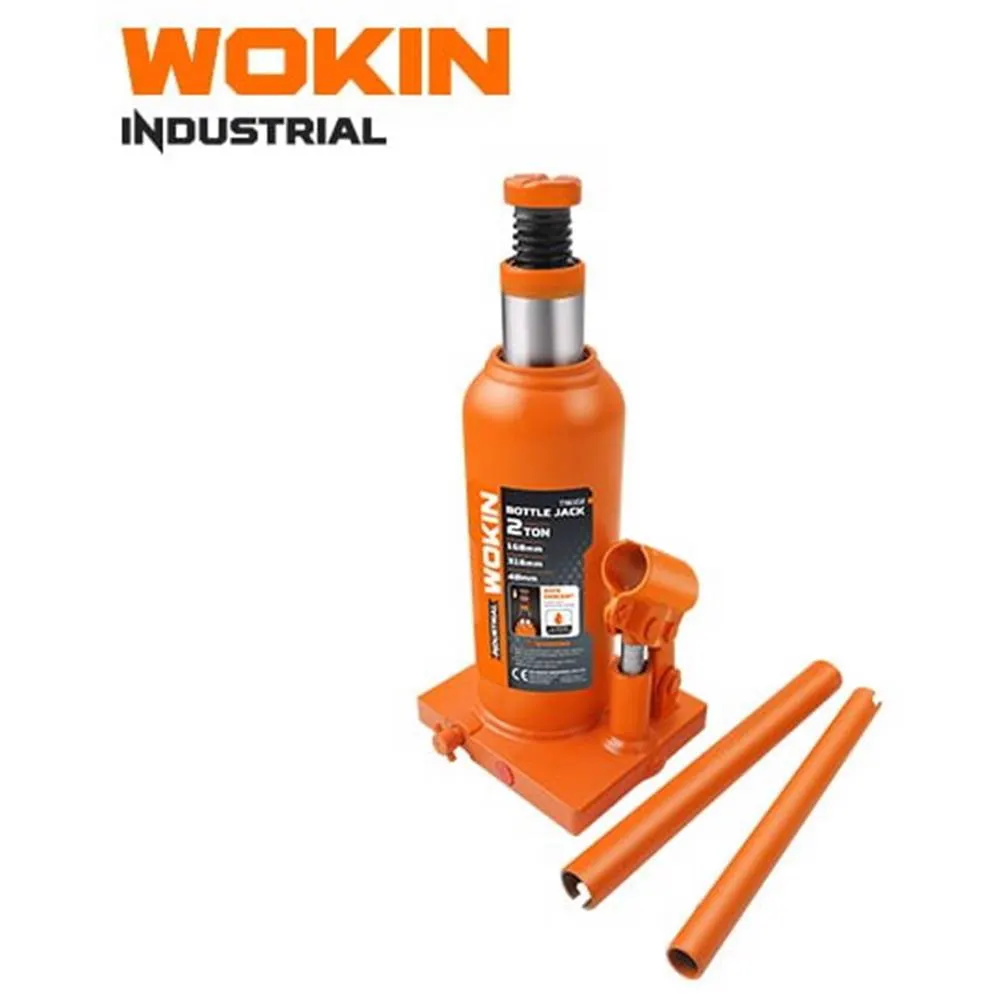 ბოთლისებრი დომკრატი Wokin 736104, 4T, Bottle Jack (INDUSTRIAL), Orange