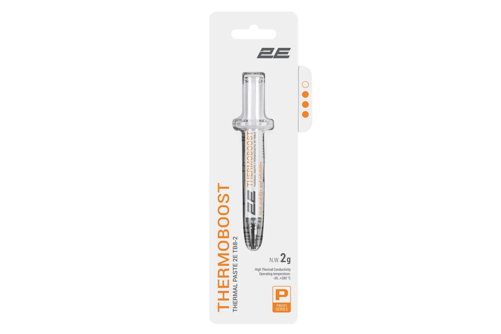 თერმოპასტა 2E Thermal Paste THERMOBOOST PROFI TB8-2, (8.3 W/m-K), 2 g, grey