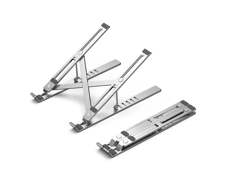 ნოუთბუქის სადგამი Vention KDMI0 Foldable Laptop Stand 17" Silver Aluminum