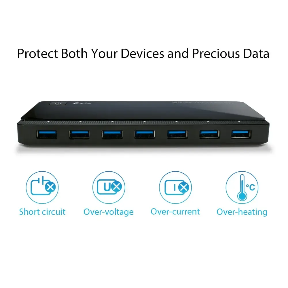 UH720, TP-Link, USB 3.0 7-Port Hub 2 Charging Ports