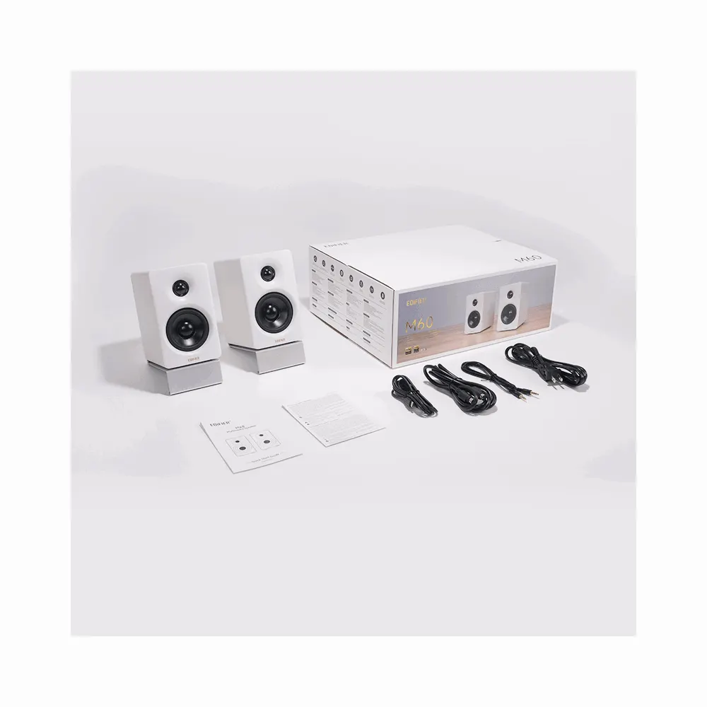 დინამიკი Edifier M60, 66W, Type-c, AUX, Bluetooth, Compact Desktop Speakers, White