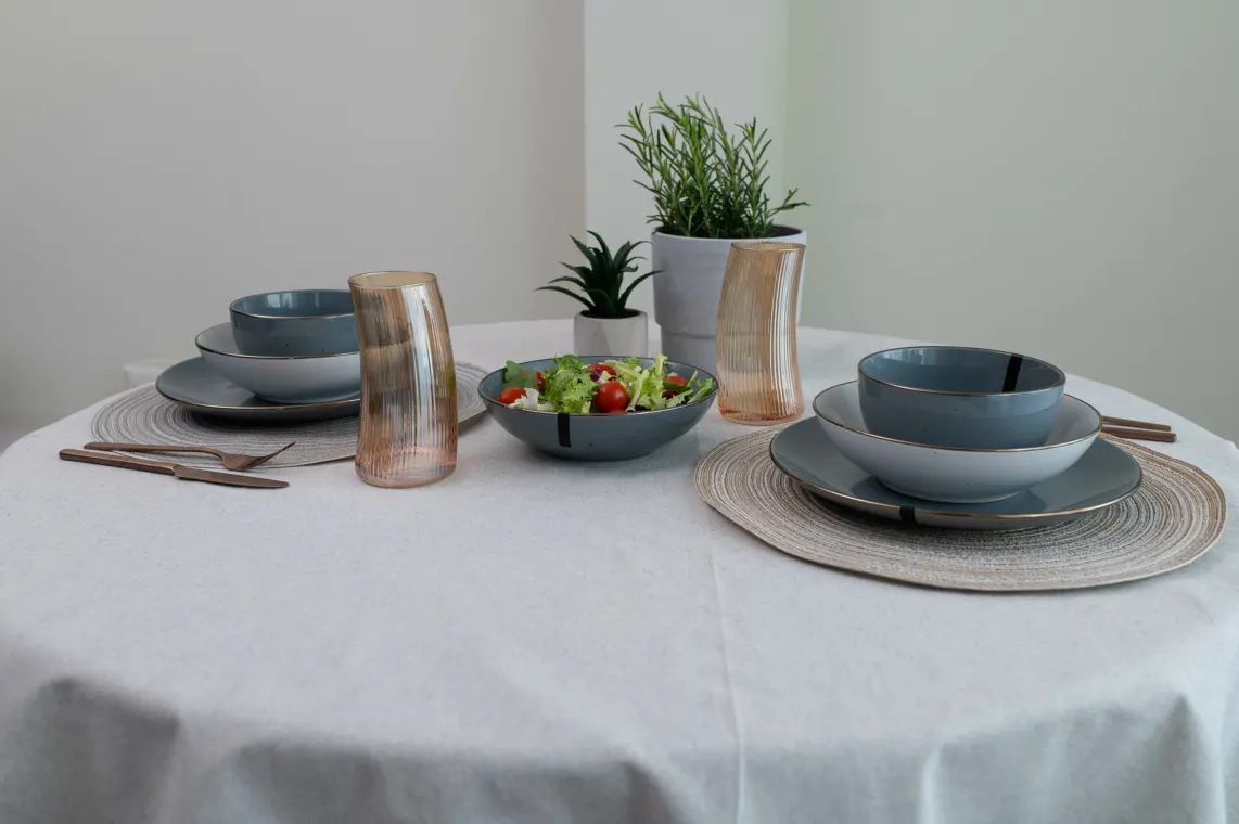 თეფში Ardesto Dinner plate Bagheria Grey, 26cm, ceramics, gray