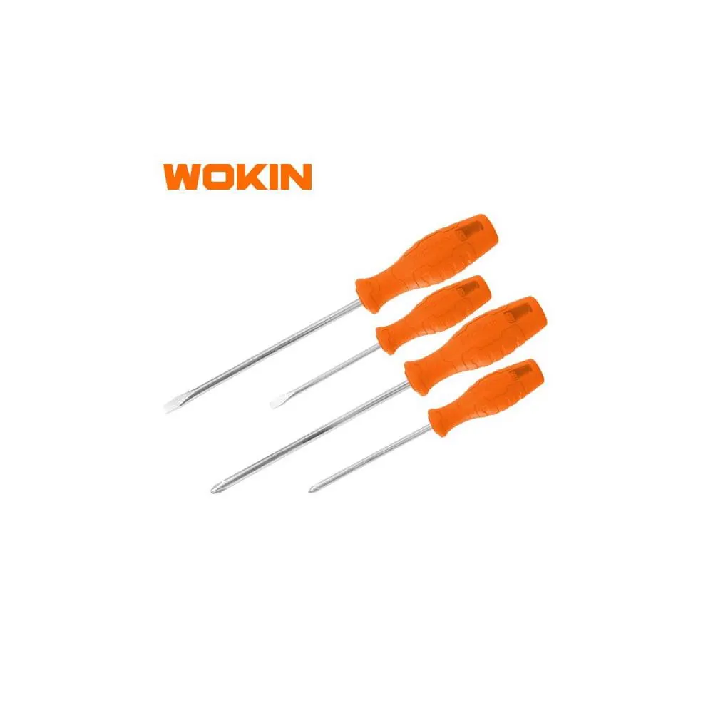 სახრახნისის ნაკრები Wokin 202604, 4Pcs Tool Set, SCREWDRIVERS SET Orange