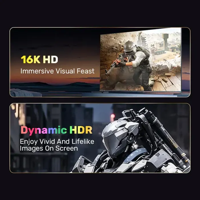 C1626GY01-2M, UNITEK, 2M DisplayPort 2.1 Cable 16K 60Hz & 8K 120Hz