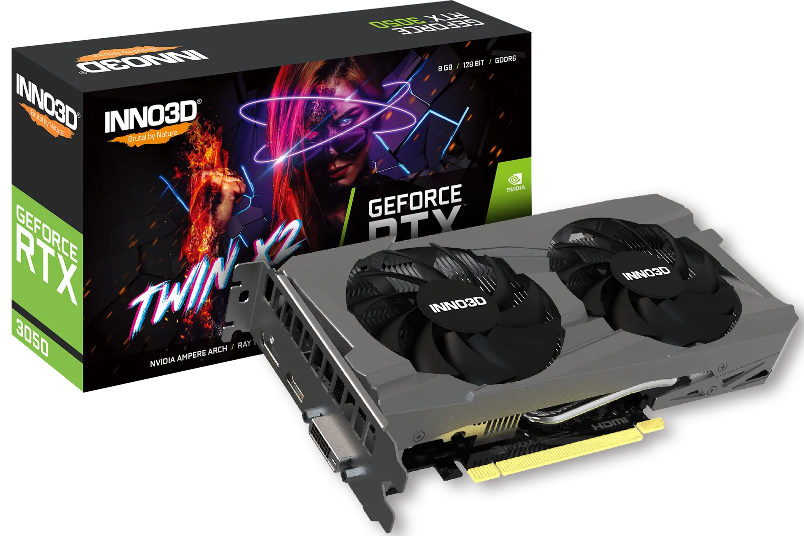 INNO3D GEFORCE RTX™ 3050 TWIN X2 8GB GDDR6