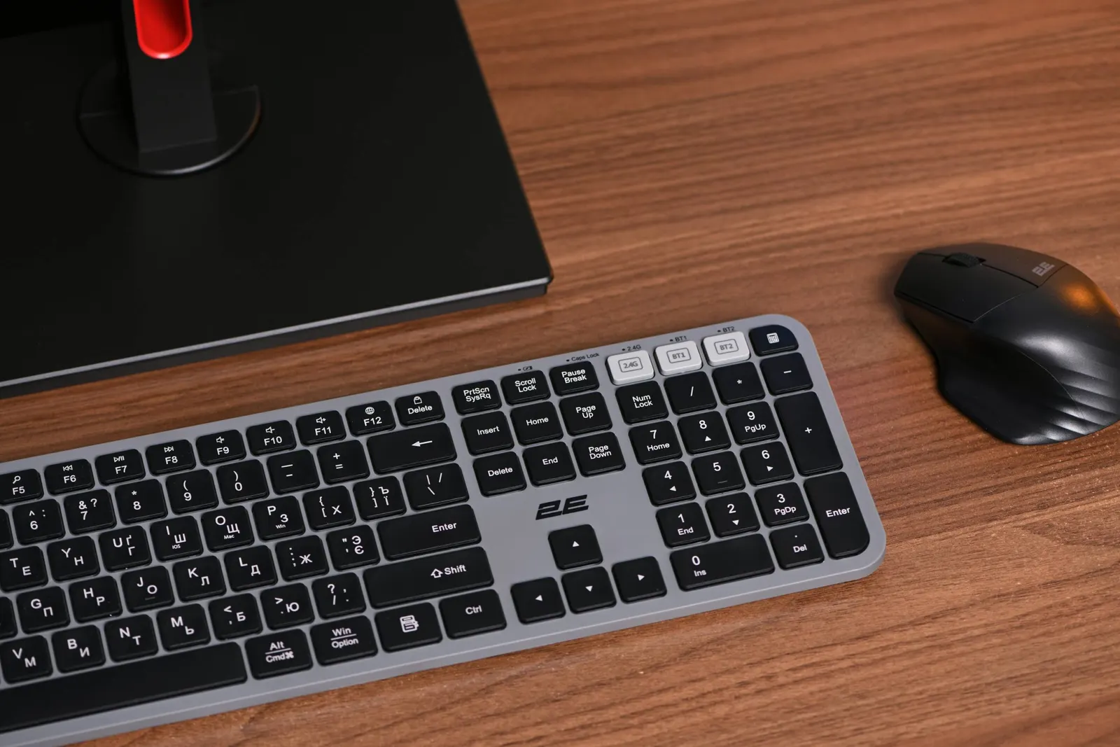 კლავიატურა Keyboard 2E KS240 WL BT Gray