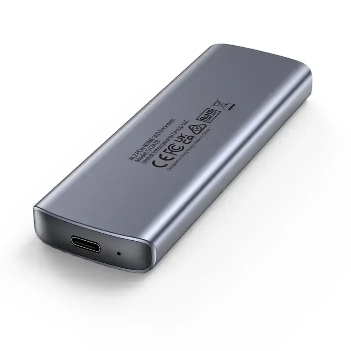 S1241B01, UNITEK, USB Adapter, USB-C 10Gbps to NVMe M.2 SSD Enclosure, up to 8TB, Space Grey.