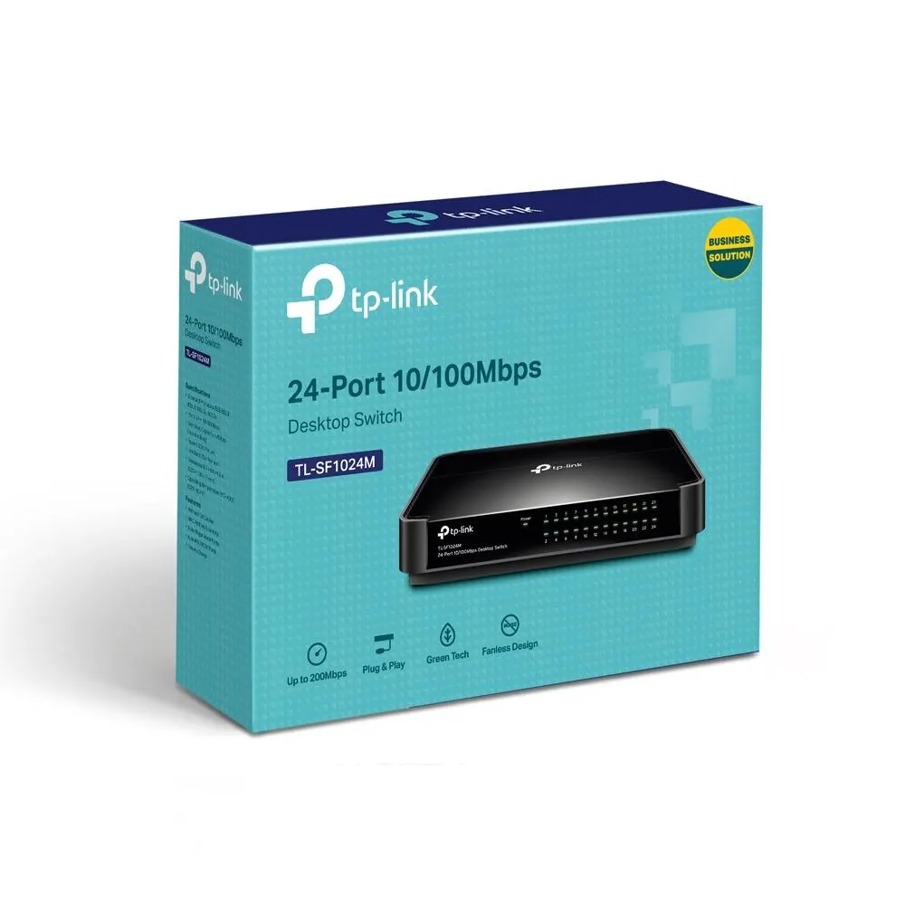 TP-Link, TL-SF1024M, 24-Port 10/100Mbps Desktop Switch