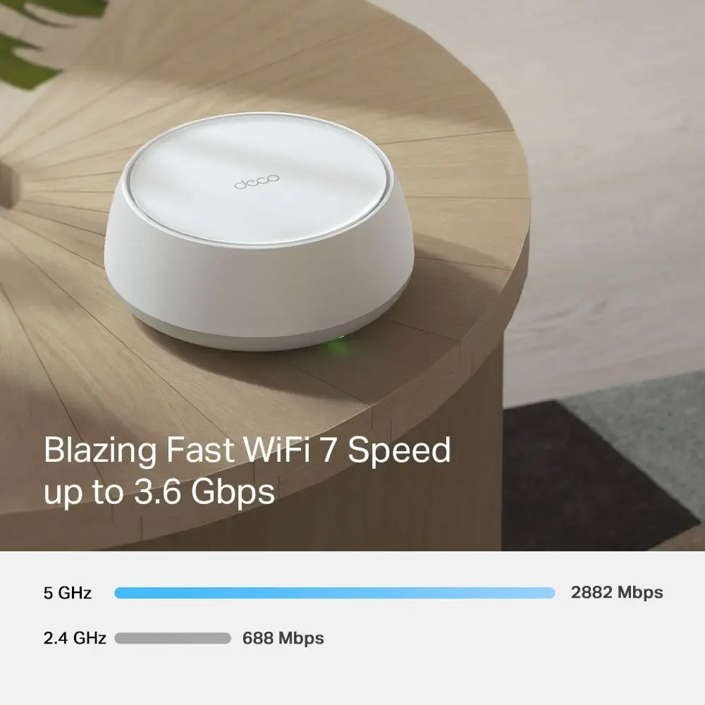 TP-Link, Deco BE22(3-pack), BE3600 Whole Home Mesh WiFi 7 System