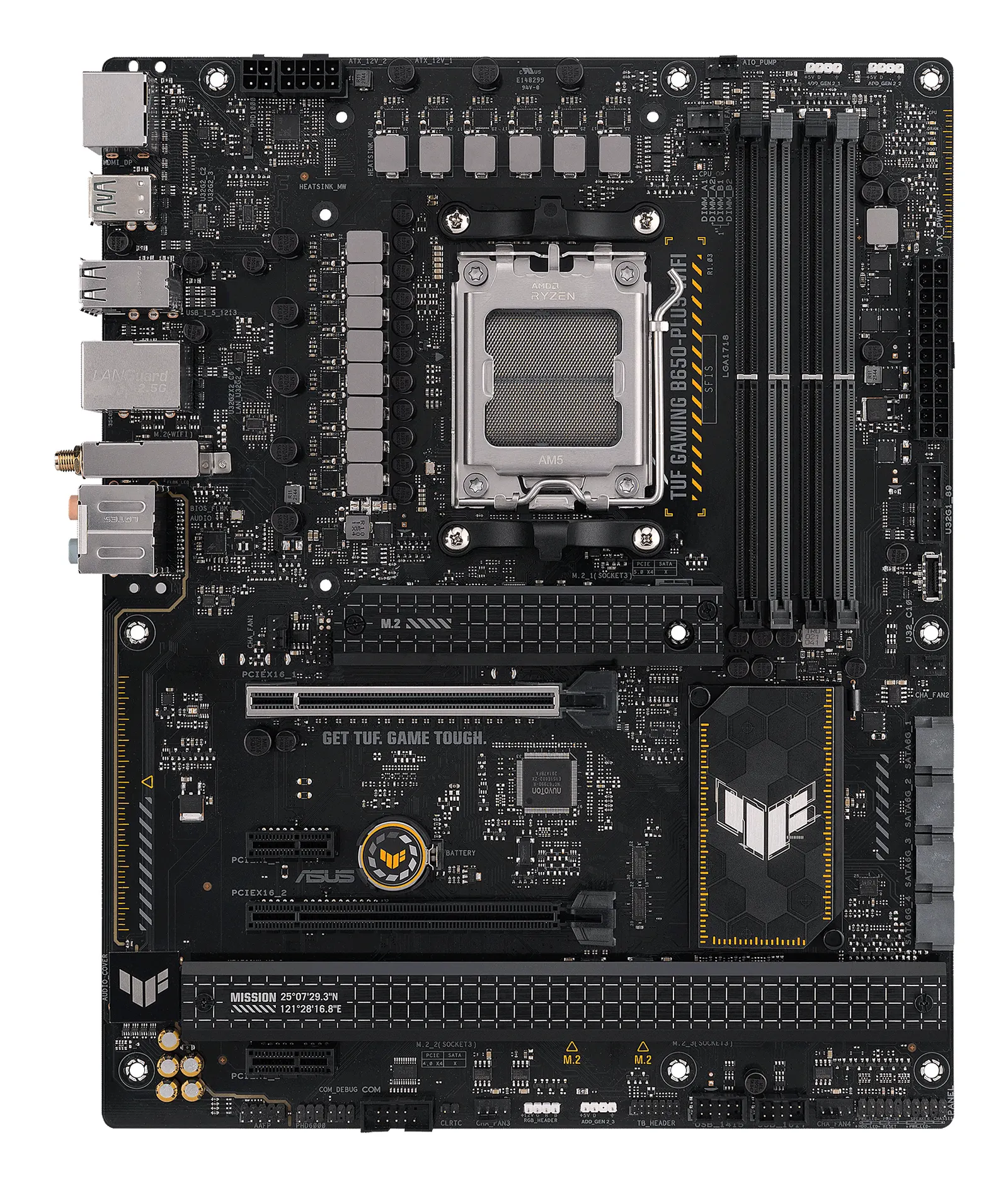 ASUS Motherboard TUF GAMING B650-PLUS WIFI sAM5 B650 4xDDR5 M.2 USB HDMI DP WiFi BT ATX