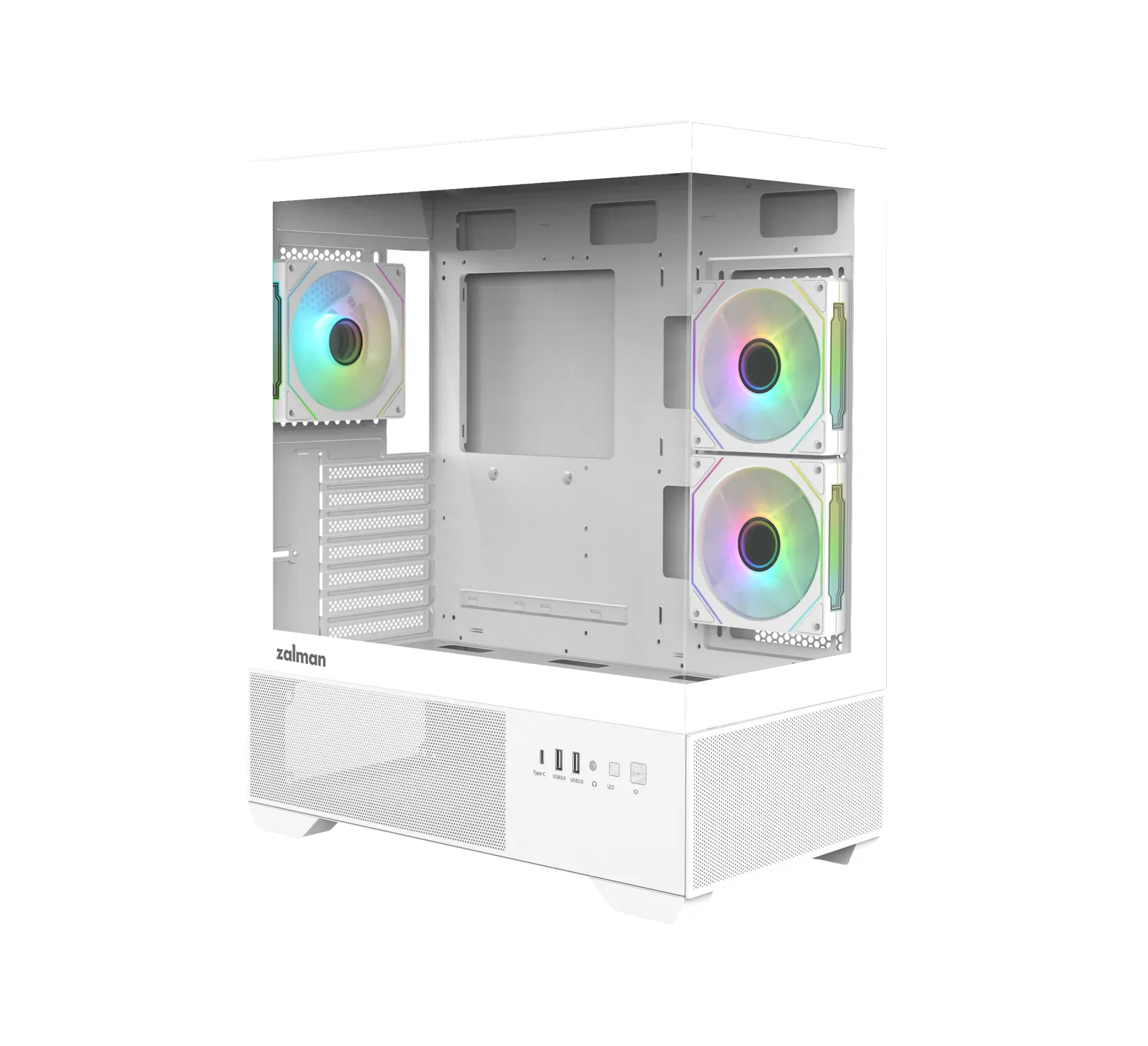 Zalman PC case Chronix V2 without PSU, 1xUSB3.0, 1xUSB2.0, 1x Type C, 2x120mm ARGB Reverse, 4x120mm ARGB, VGA 410mm, LCS ready, TG Side/Front Panel