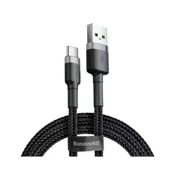 Type-C კაბელი Baseus USB to USB-C 2m Black/Grey