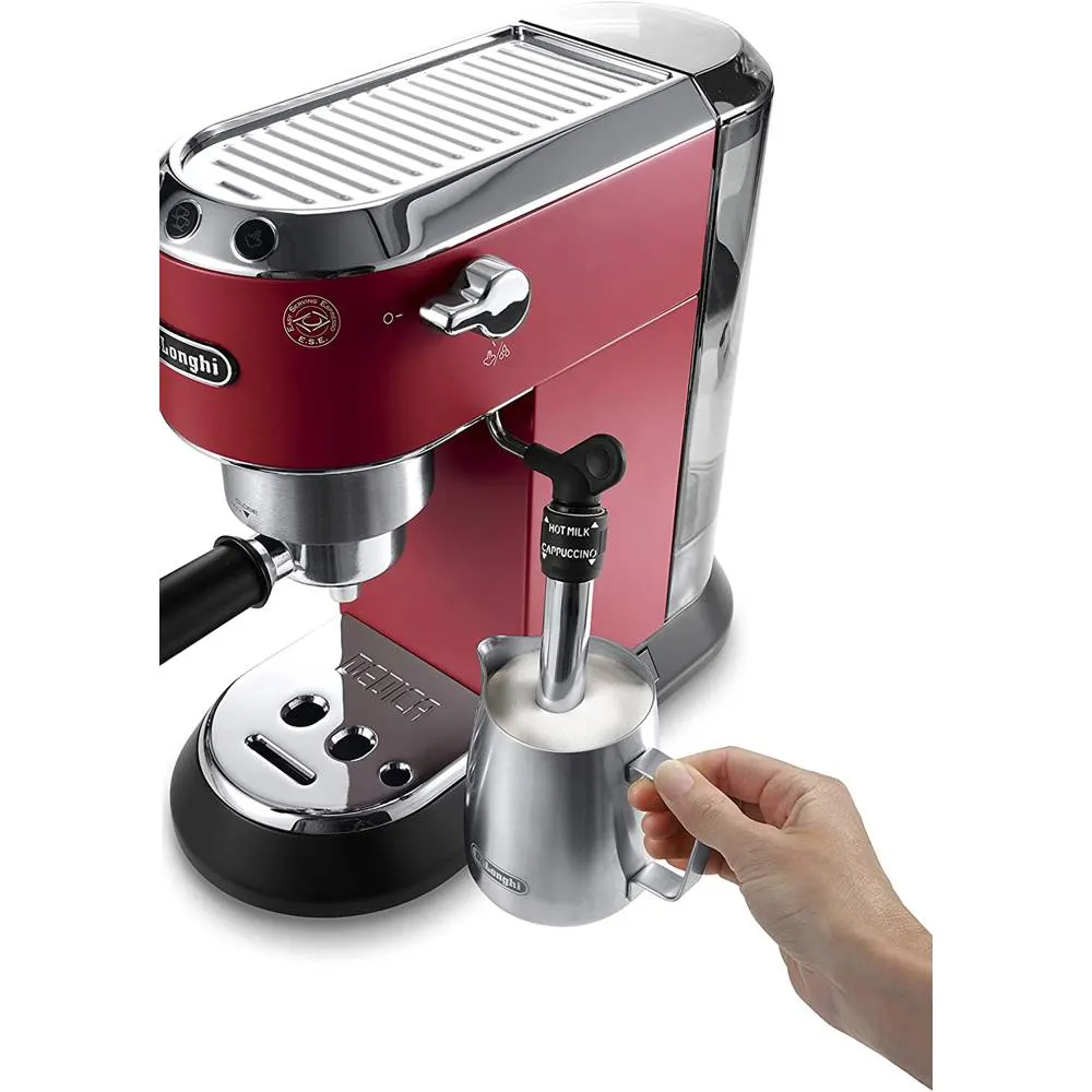 ყავის აპარატი DeLonghi EC685.R Dedica Style, 1300W, 1L, Coffee Machine Red