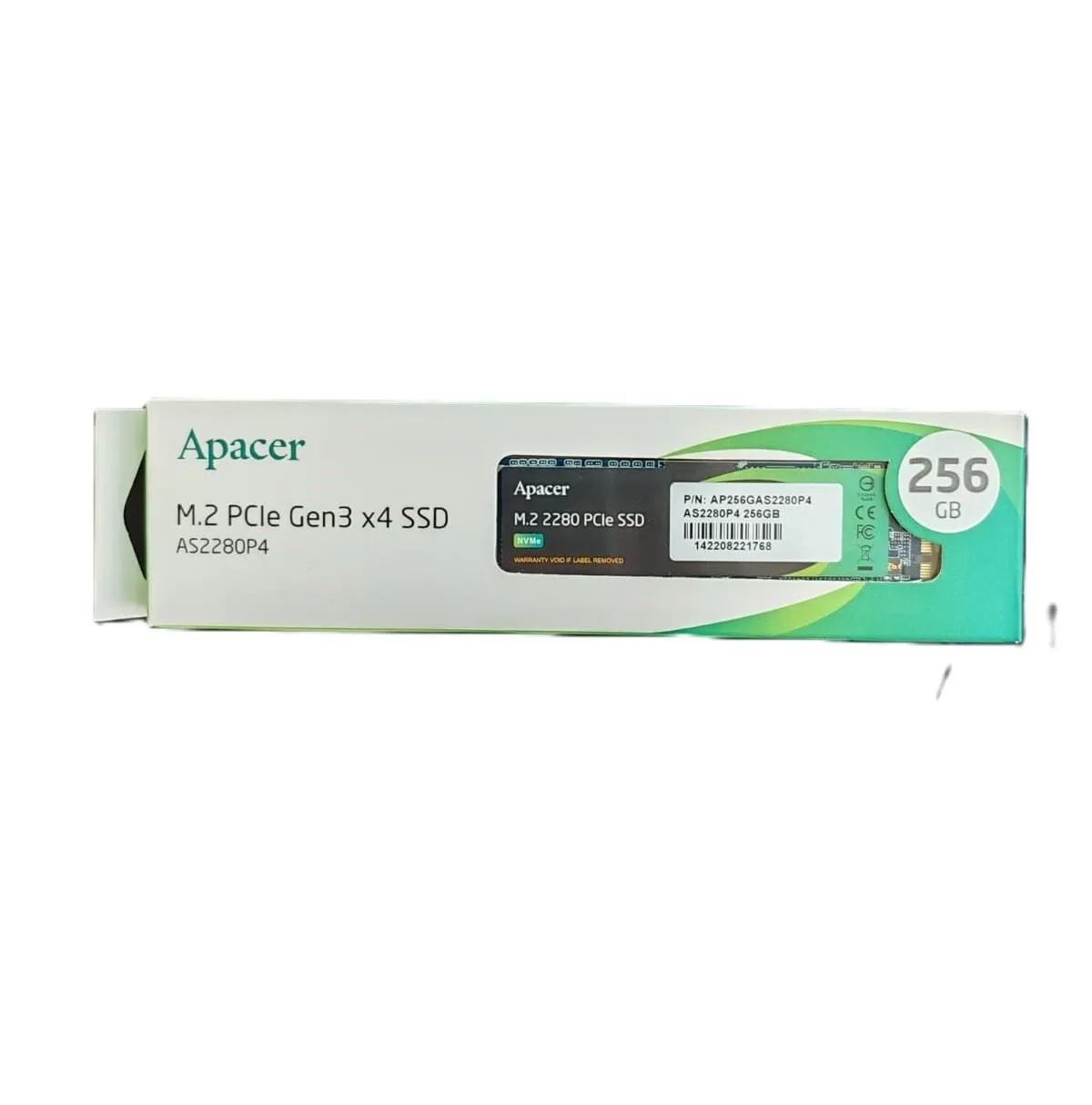 Apacer, AS2280P4 M.2 PCIe Gen3 x4 SSD, 256GB.