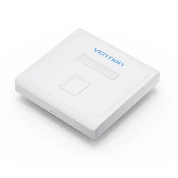 LAN როზეტი Vention 1-Port Keystone Jack Wall Plate White