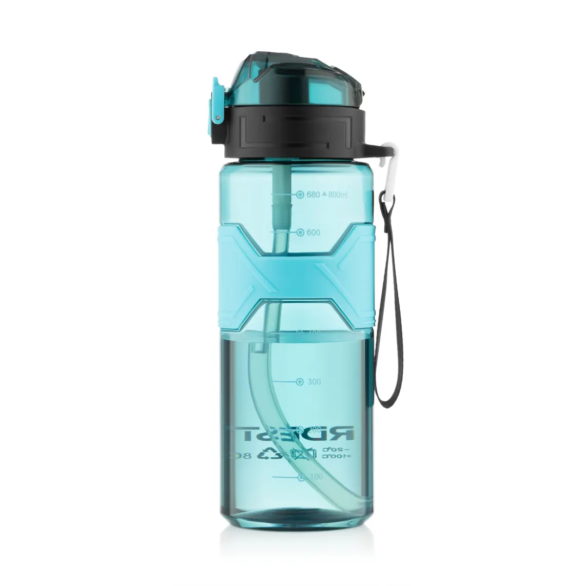 ბოთლი Ardesto Bottle Fitness 800ml, plastic, light blue