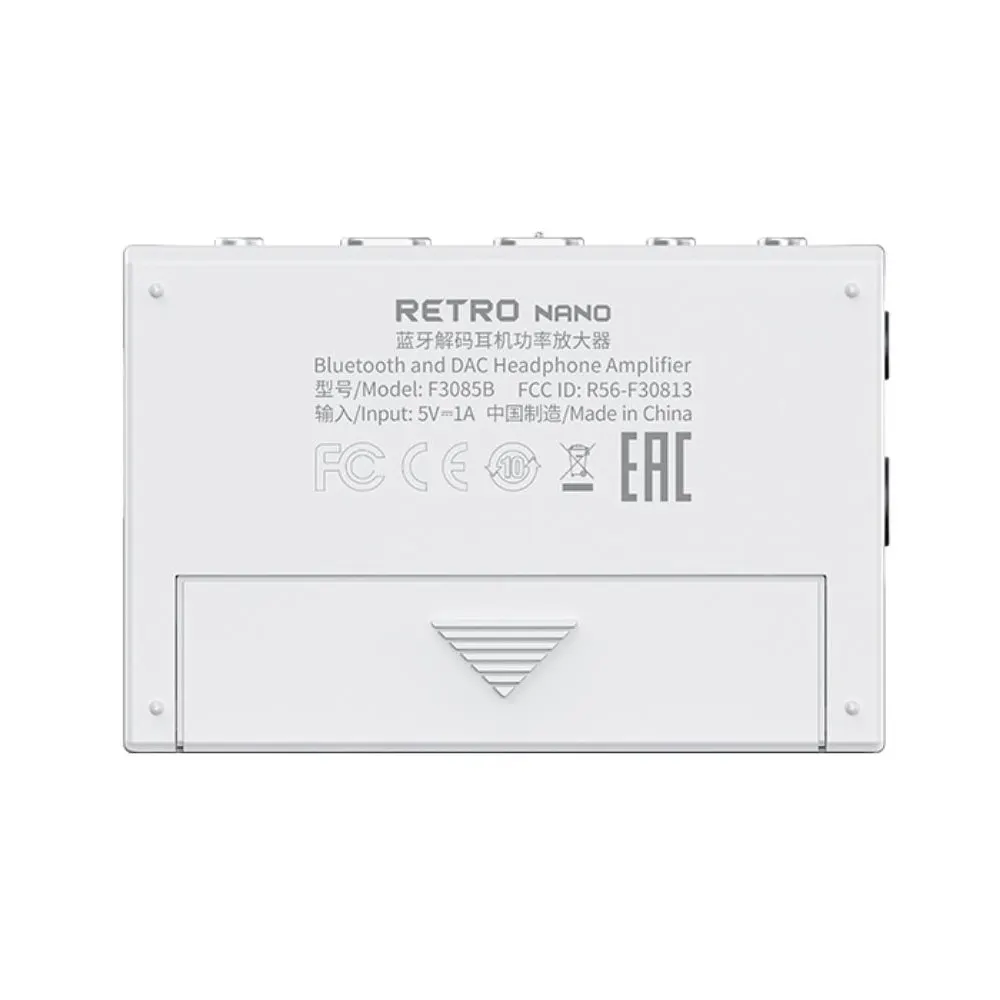 DAC გამაძლიერებელი FiiO SNOWSKY Retro NANO F3085B 3.5mm + 4.4mm Jack, Type-C, Bluetooth DAC And Headphone Amplifier, White