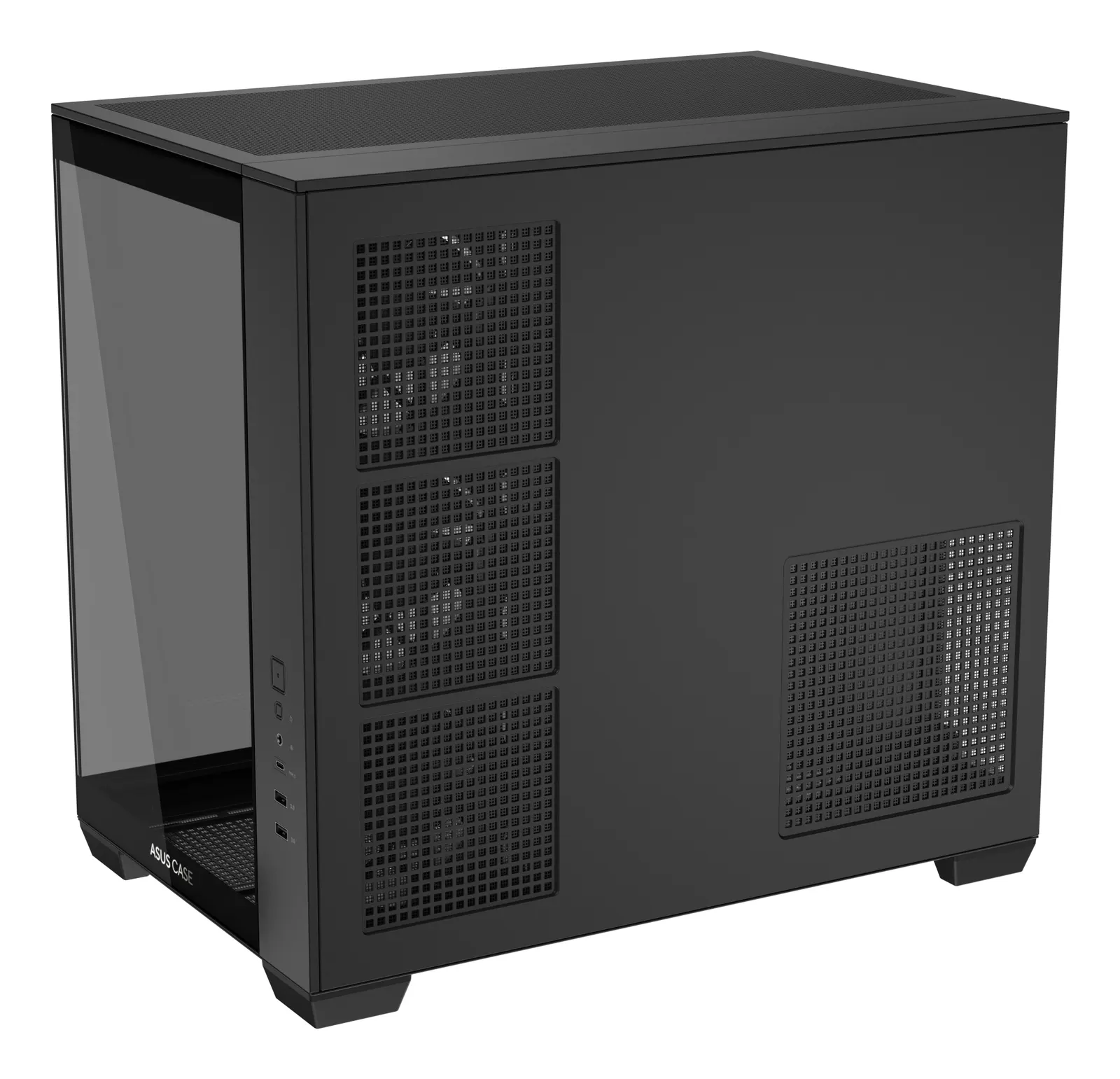 ქეისი ASUS A32 PLUS TG ARGB – Mid Tower | ATX/mATX/Mini-ITX | TG | 4×120mm ARGB Fans | Panoramic Design | GPU 420mm | CPU Cooler 165mm | 360mm Radiator | Black