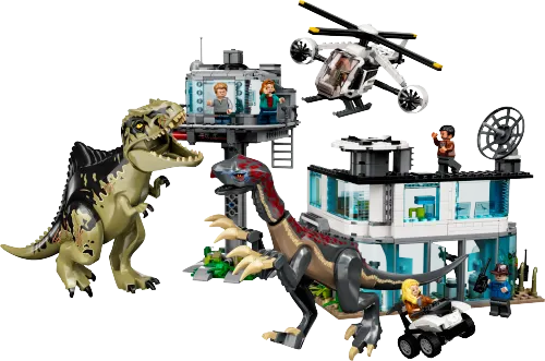 კონსტრუქტორი LEGO Jurassic World Giganotosaurus & Therizinosaurus Attack 24 76949