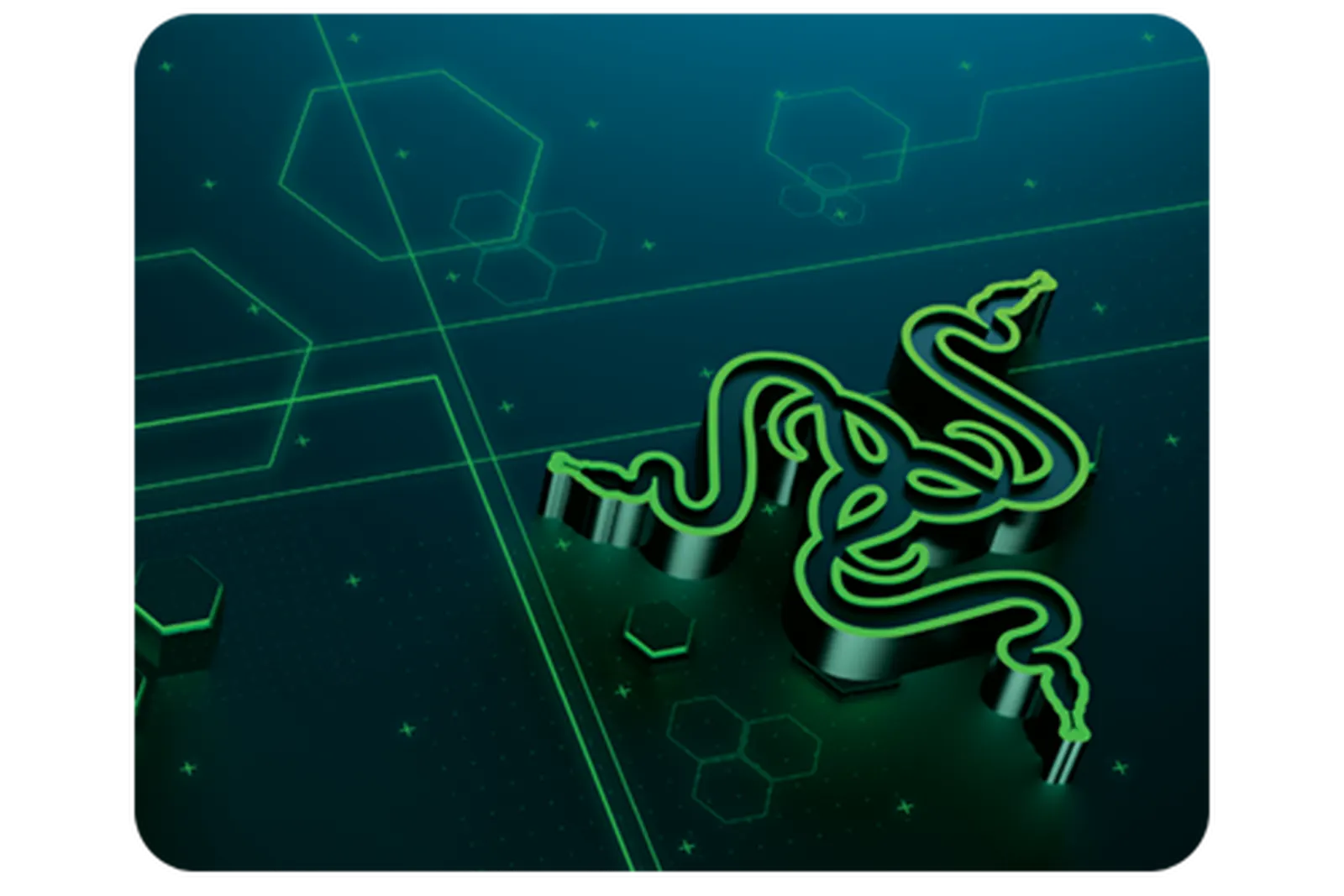 მაუს პადი Razer Mouse Pad Goliathus Mobile, S (215x270x1.5mm), black-green