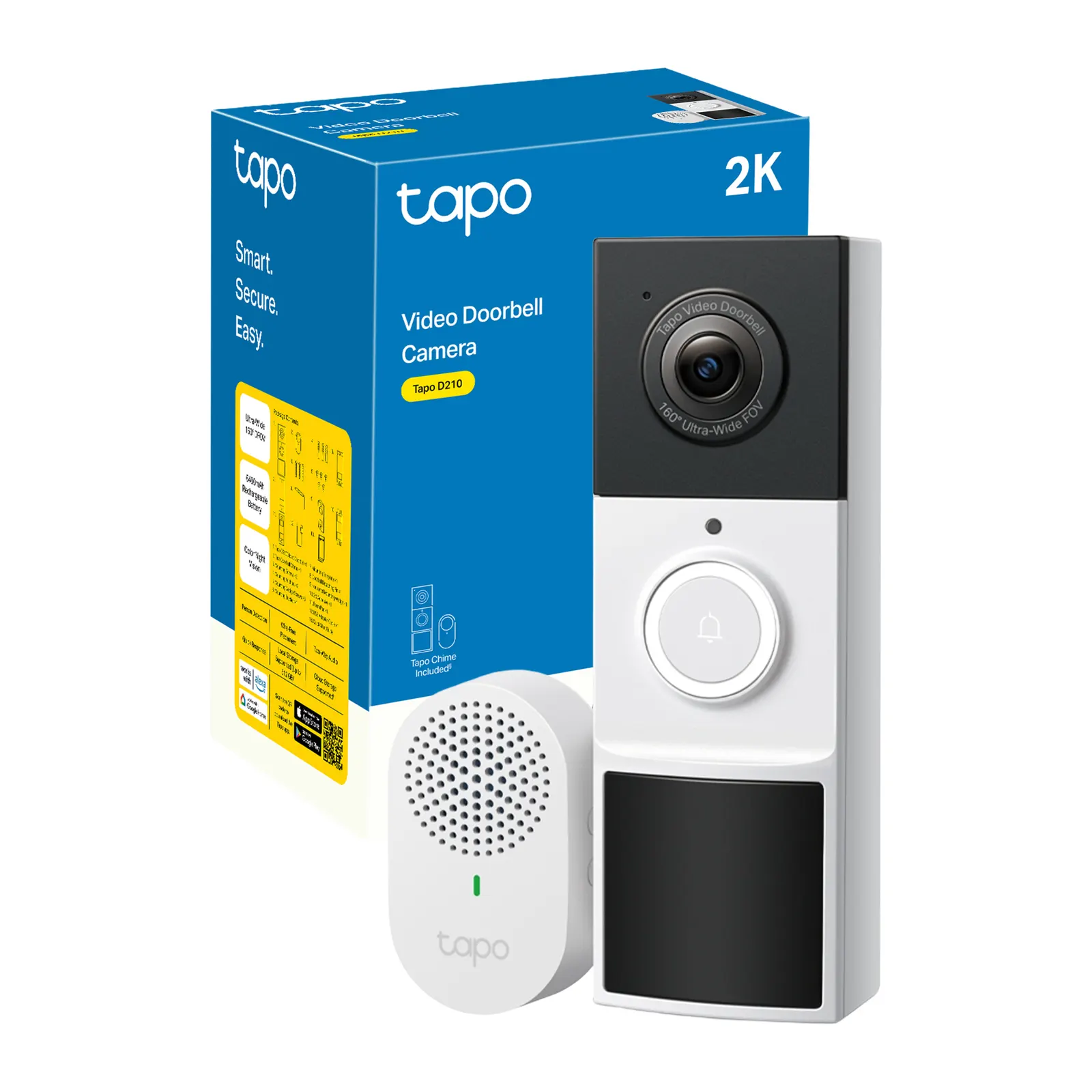 ვიდეოზარი TP-Link Tapo D210 Video Doorbell