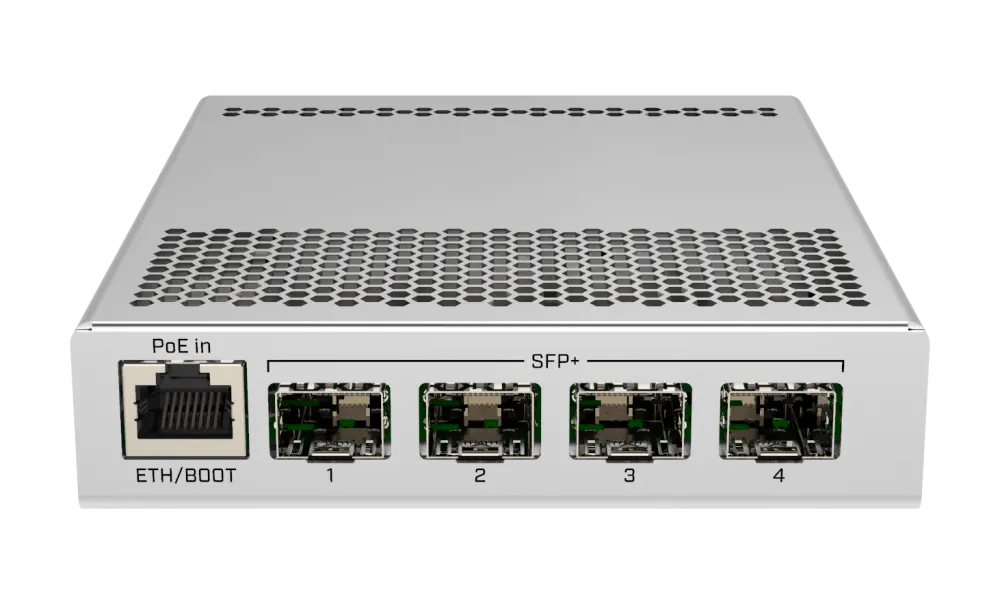 მართვადი სვიჩი - CRS305, L3, 1G, 4S+, MikroTik CRS305-1G-4S+IN