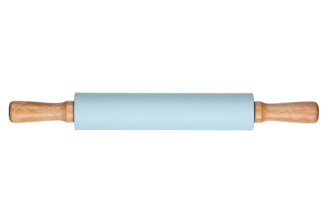 საგორებელი Ardesto Rolling Pin Tasty baking , blue, 43,5 cm, silicone, wood
