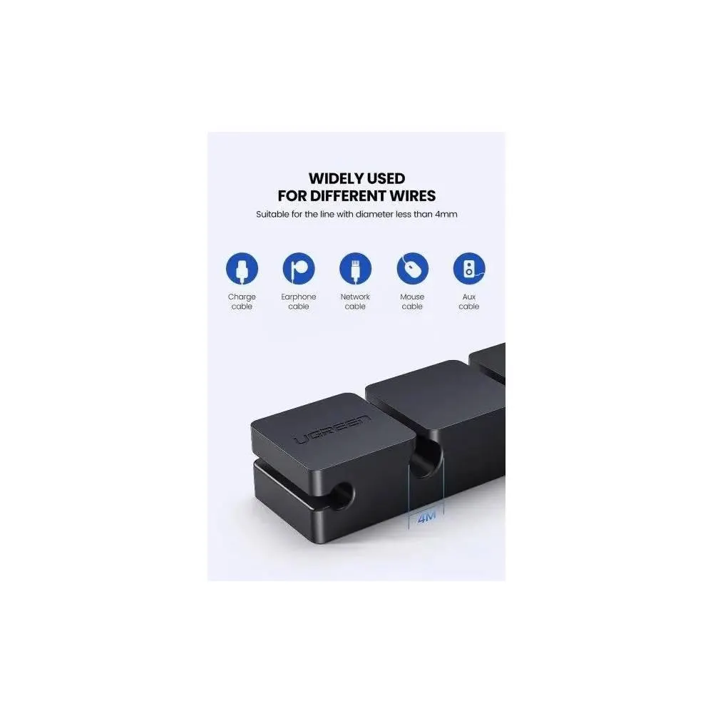 კაბელის ორგანაიზერი LP208, UGREEN, Cable Manager, Cable Organizer, Black.