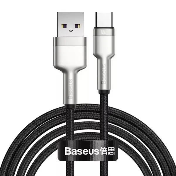Type-C კაბელი Baseus Cafule USB to USB-C 2m Black
