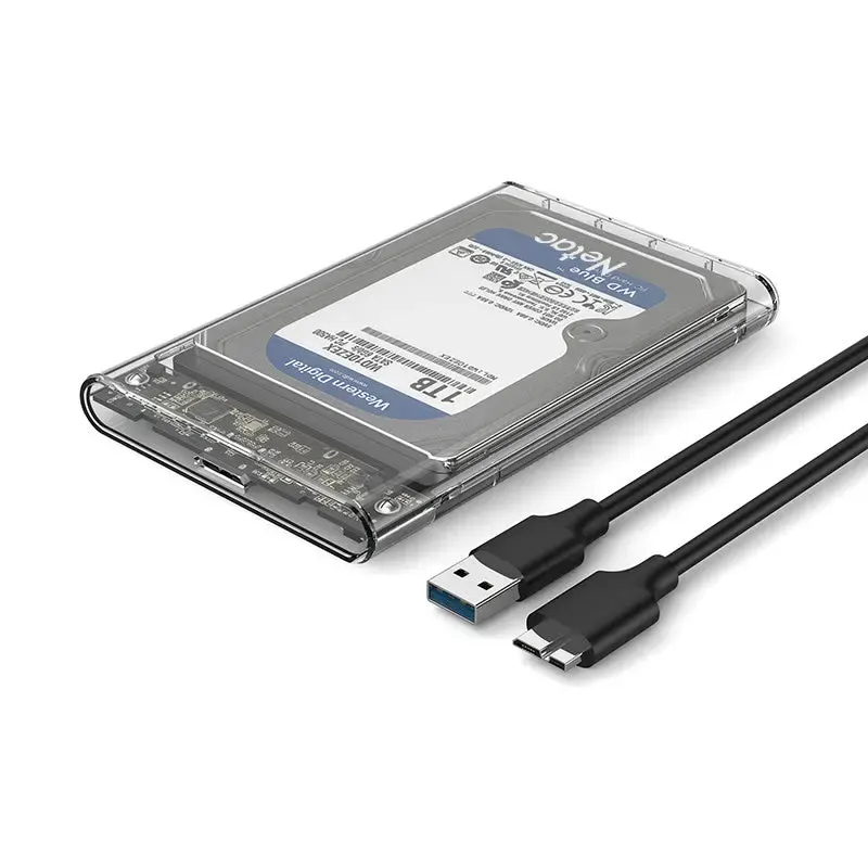WH11, NETAC, USB Adapter, 2.5 SATA to USB3.0 External HDD/SSD Case,USB3.0 A to B cable.
