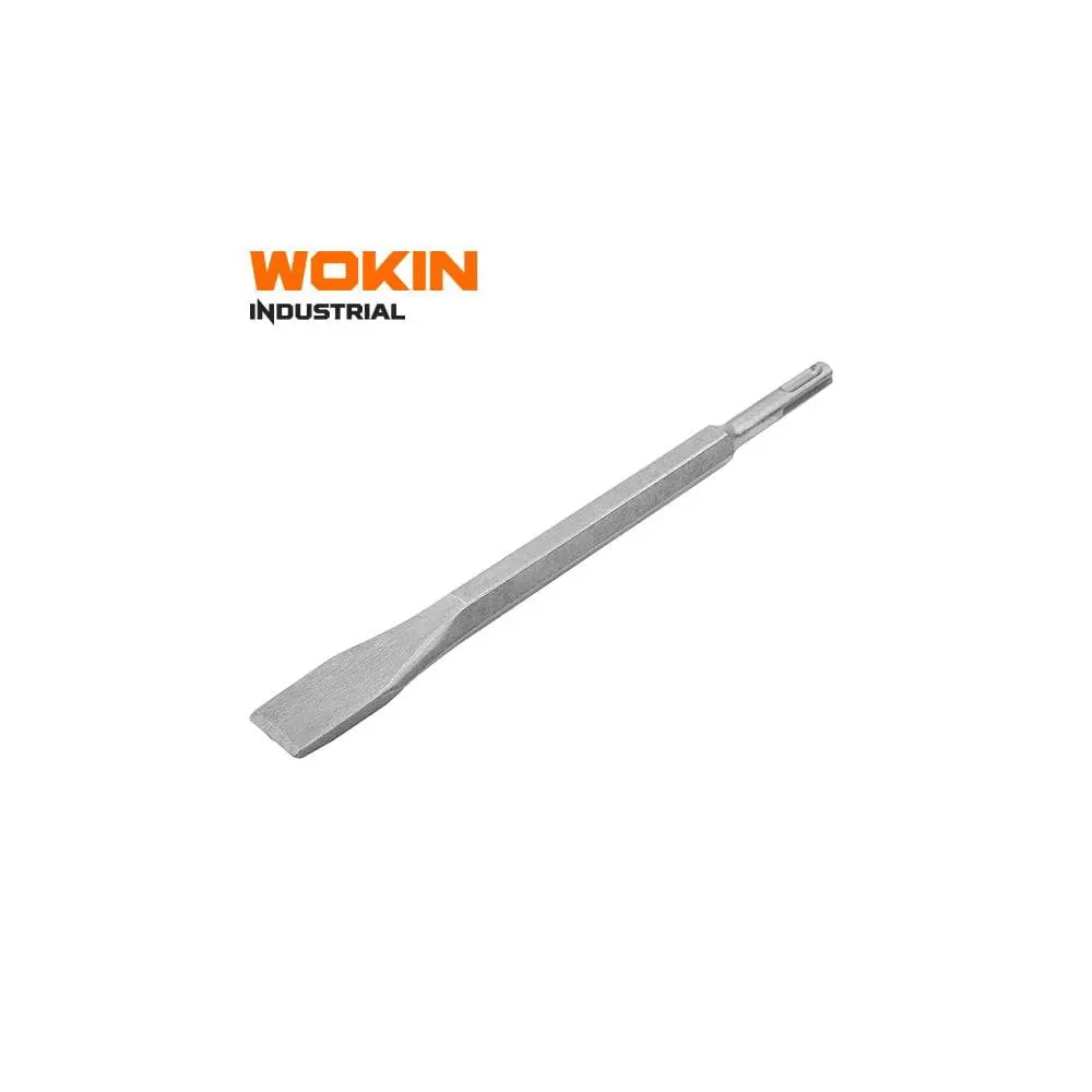სატეხი ბრტყელი Wokin 752802, SDS-Plus Flat Chisel (INDUSTRIAL), Silver