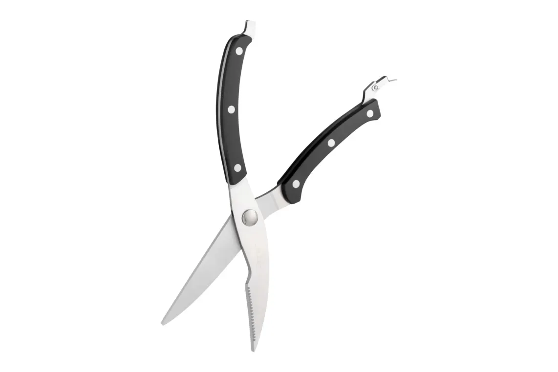 Ardesto Kitchen Poultry Scissors Black Mars, 25.5cm, stainless steel, plastic, black