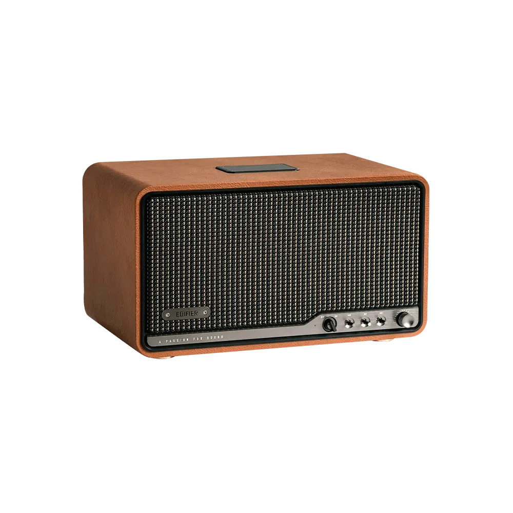 დინამიკი Edifier S300 80W, Bluetooth, WiFi (Apple AirPlay), Type-C, AUX, Hi-Fi Tabletop Speaker, Hi-Res Audio LDAC Brown