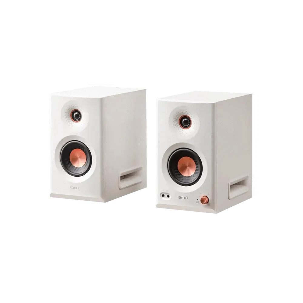დინამიკი Edifier MR5, 110W, XLR, 6.35 mm TRS, RCA, AUX, Tri-amped Powered Studio Monitor Speakers, White