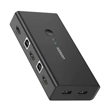 CM200, UGREEN (50744), HDMI 2 IN 1 KVM Switcher, 4K*2K@30HZ, Black