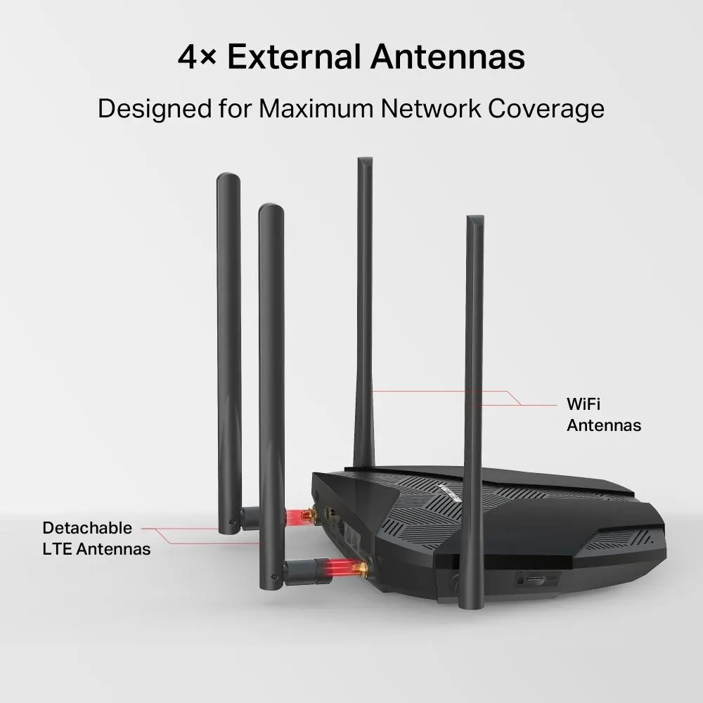 MERCUSYS, MB235-4G, Router, 4G+ Cat6 AC1200 Wireless Dual Band Gigabit Router