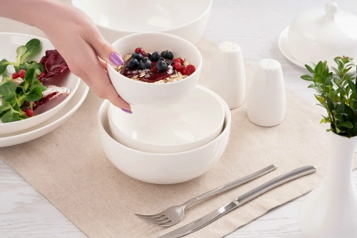 ჯამი Ardesto Bowl Imola, 20 cm, porcelain, white