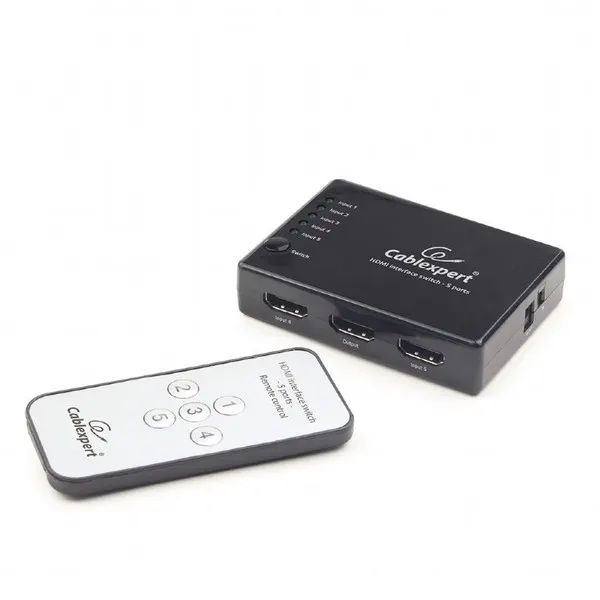 KVM/HDMI სვიჩი Gembird HDMI Switch 5 Ports