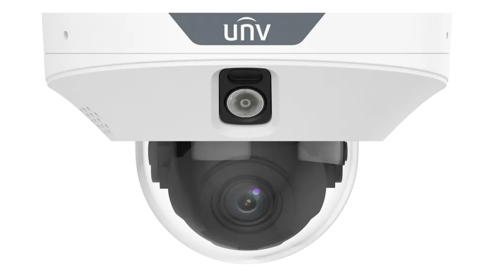 IP კამერა - 2მპ, 2მმ, Dome, Mic, Speaker, SD, ANR, Smart, Uniview IPC312LP-ADF20KC-DL