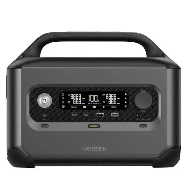 UGREEN, GS600, Power Bank, PowerRoam, 680Wh, USB-C, USB-A, AC, Wifi, BT, Power Station, Black .