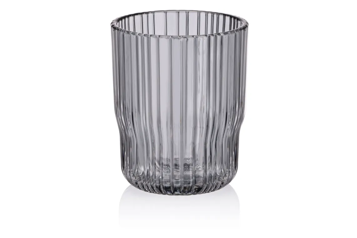 Ardesto Low glasses set, Graphite, 300ml, 2pcs, glass, grey