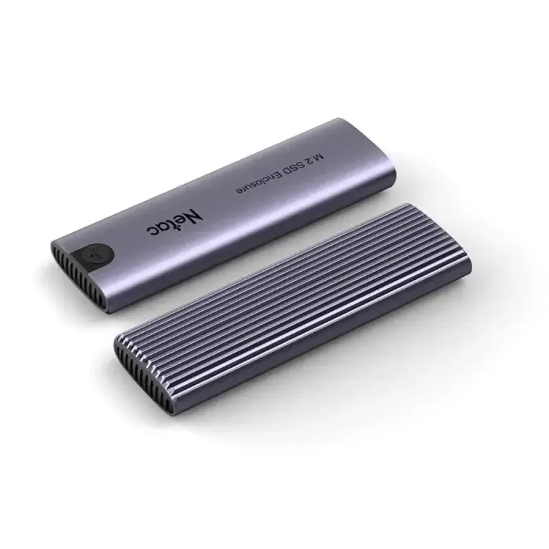 NT07WH51-32CA, NETAC, M.2 NVMe/SATA SSD Case, USB3.1 Gen2 10Gb/s M-Key NVMe & SATA, A to C cable