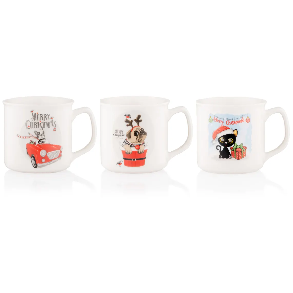 კათხა Ardesto Mug Merry Christmas, 360ml, porcelain, in assortment