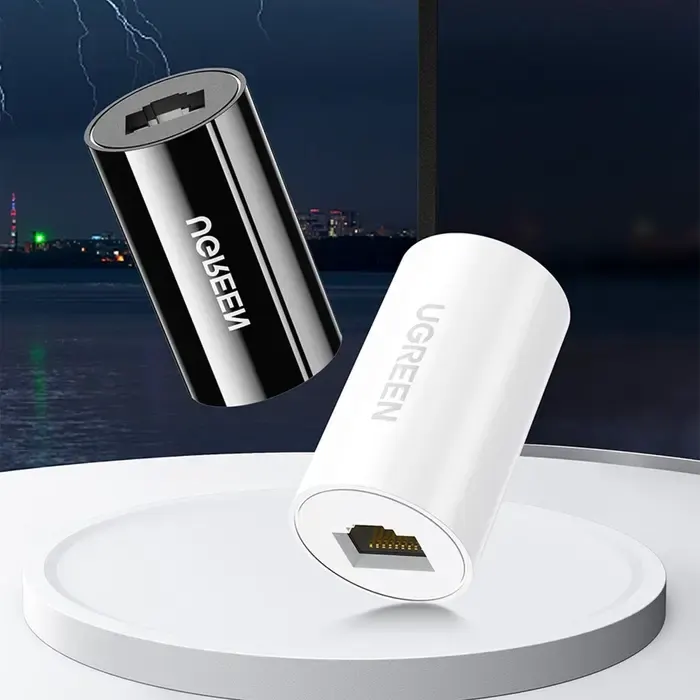 NW116, UGREEN, Adapter, RJ45 Ethernet adapter 8P8C Female anti-thunder RJ45 connector Network extension.