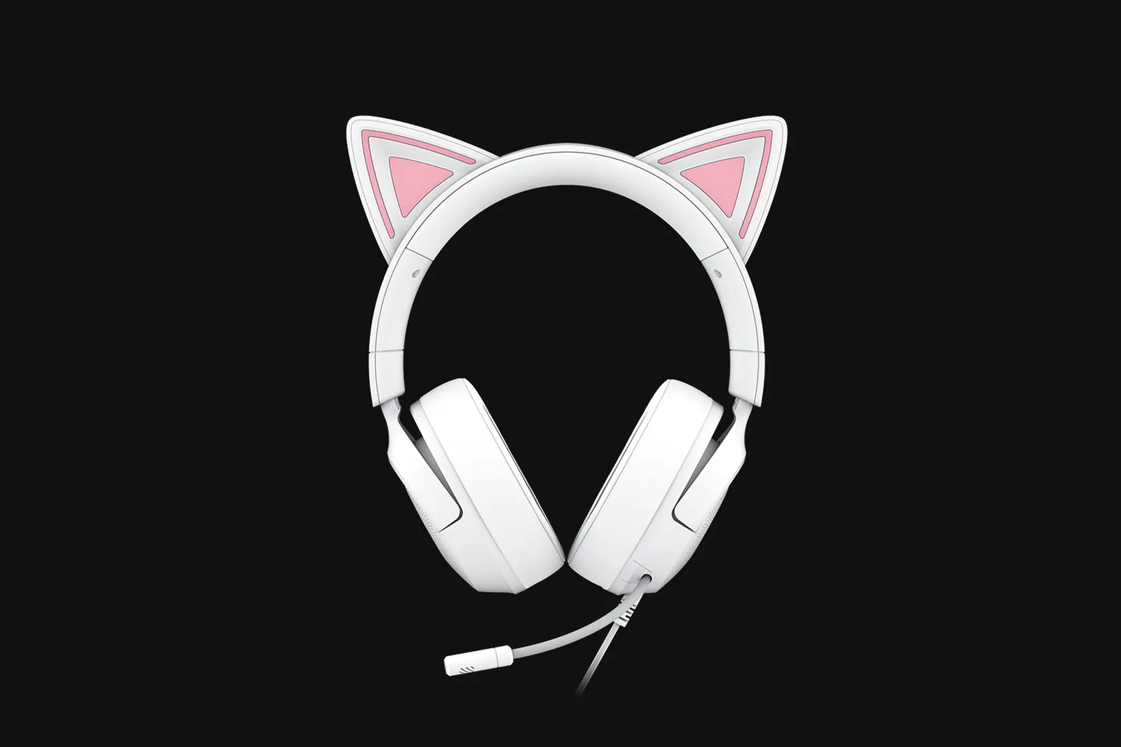 ყურსასმენი Razer Headset Kraken Kitty V3 X, mini-jack, 1.3m, white