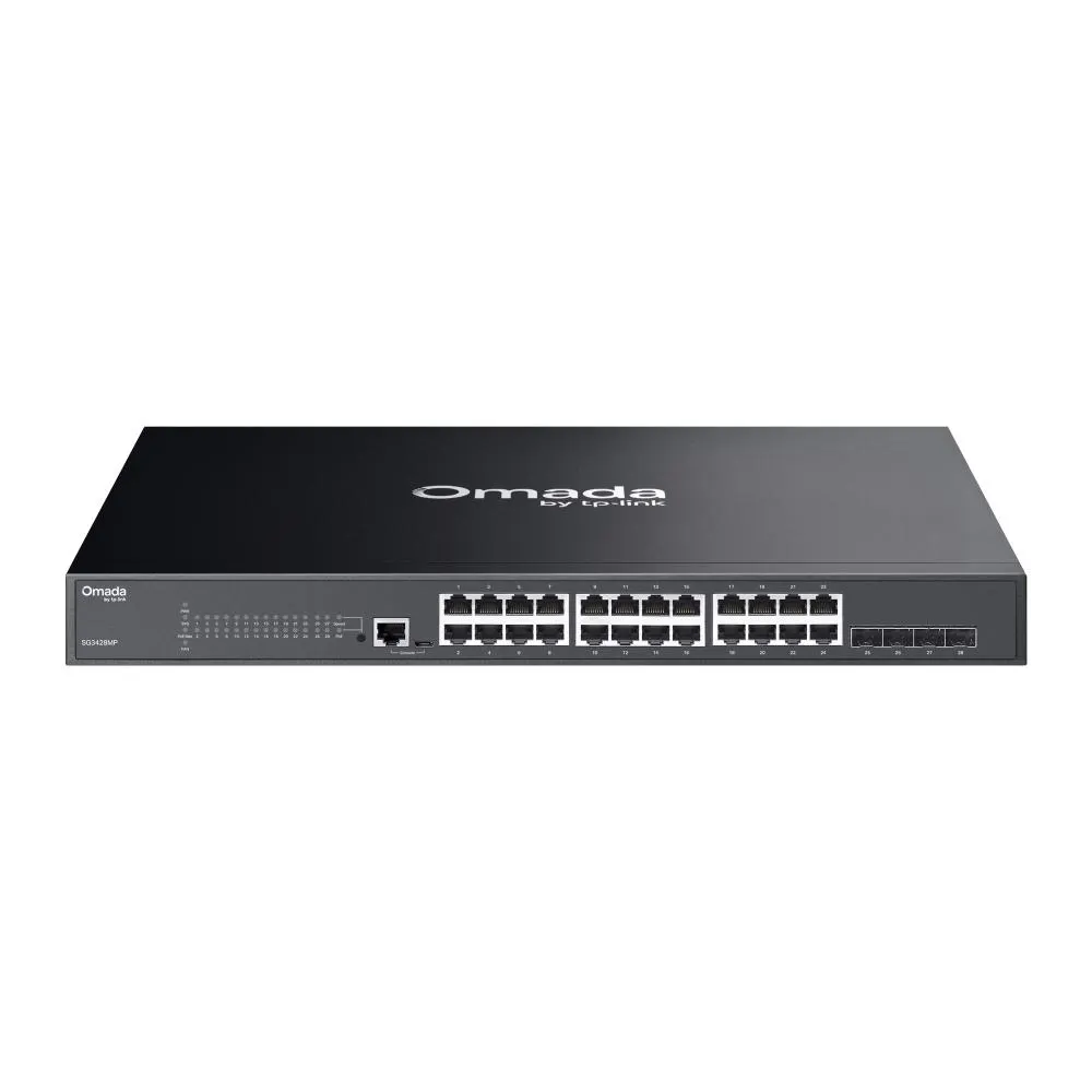 მართვადი სვიჩი TP-Link, SG3428MP, Switch, JetStream 28-Port Gigabit L2 Managed Switch with 24-Port PoE+