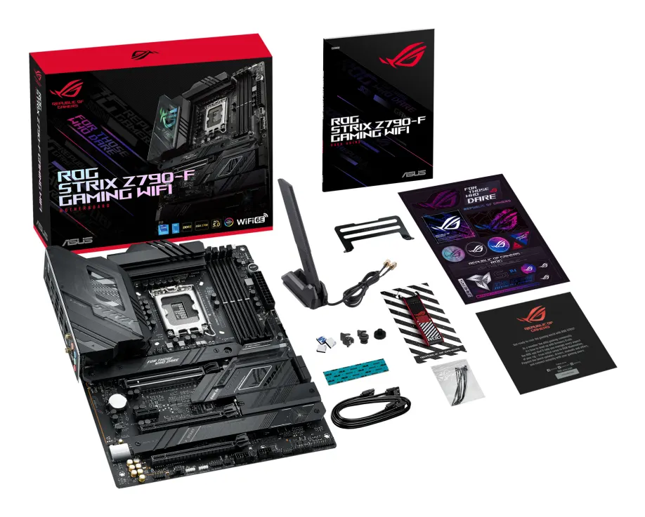 დედაპლატა ASUS Motherboard ROG STRIX Z790-F GAMING WIFI s1700 Z790 4xDDR5 M.2 HDMI DP Wi-Fi BT ATX