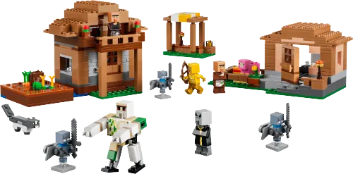 კონსტრუქტორი LEGO Minecraft Evoker Village Attack 21596