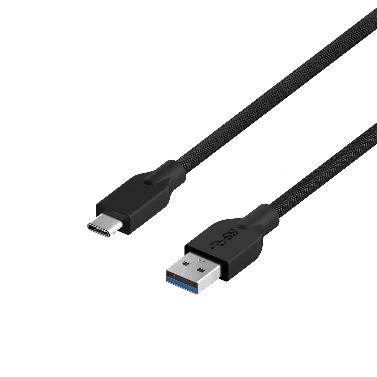 ACC-A2CC-3A, GENIUS Fast charging USB 3.0 1.5m, and sync a USB-C device from any USB-A charger, Black