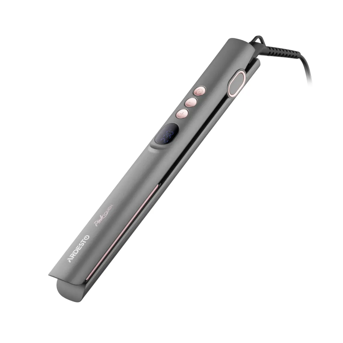 თმის უთო ARDESTO Hair straightener Pink Touch, 52W, 150-230C, ceramics, gray+pink